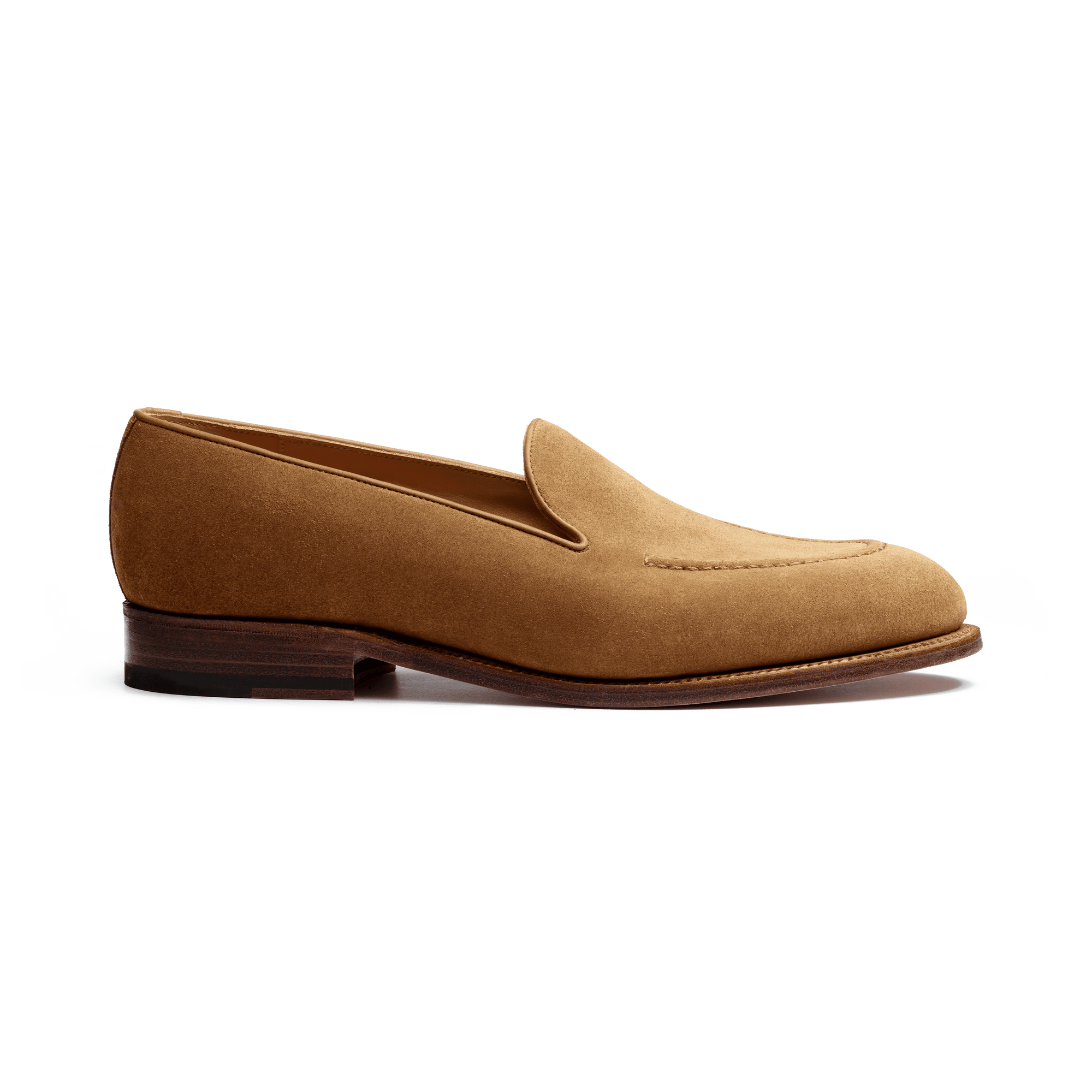 Menton Loafer[Men Camel suede calfskin]
