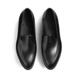 Mocassin Menton [homme cuir lisse noir nuance]