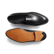 Mocassin Menton [homme cuir lisse noir nuance]