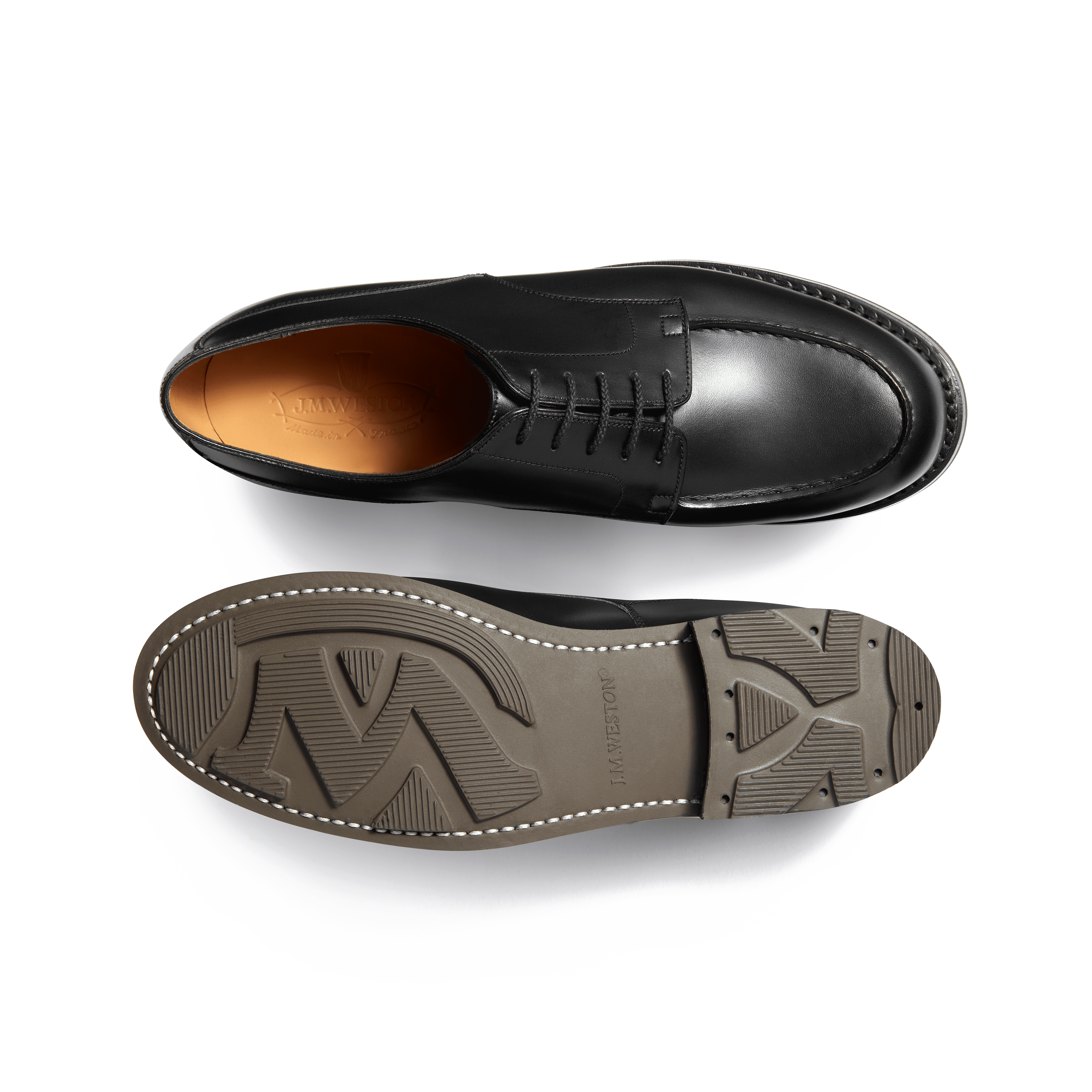 Men's Black Leather Golf Derby | J.M. Weston Men's Black Leather Golf Derby | J.M. Weston