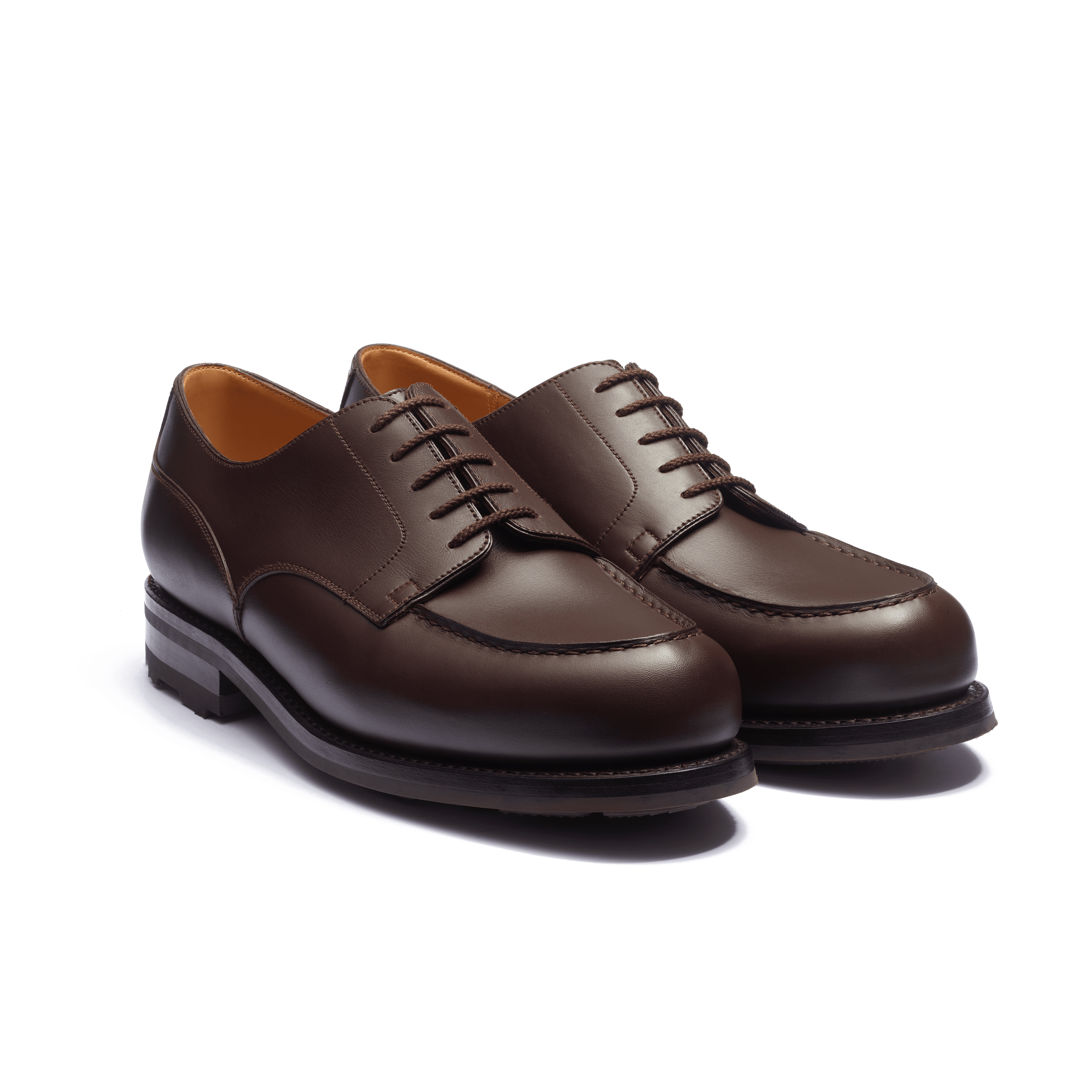 Men's Dark Brown Leather Golf Derby | J.M. Weston Men's Dark Brown Leather Golf Derby | J.M. Weston