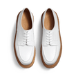 Derby Golf triple semelle [homme cuir lisse blanc]