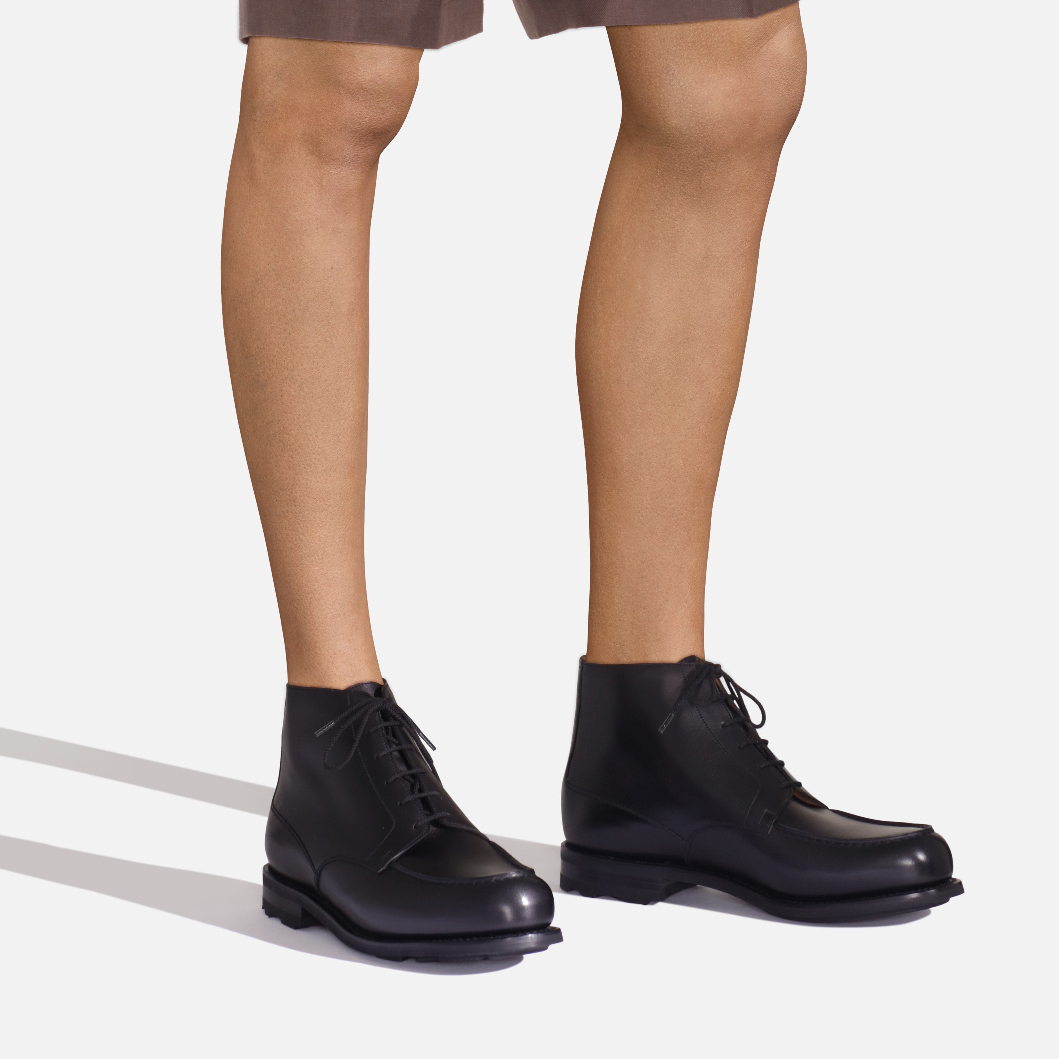 Men's Black Leather High Golf Derby – J.M. Weston