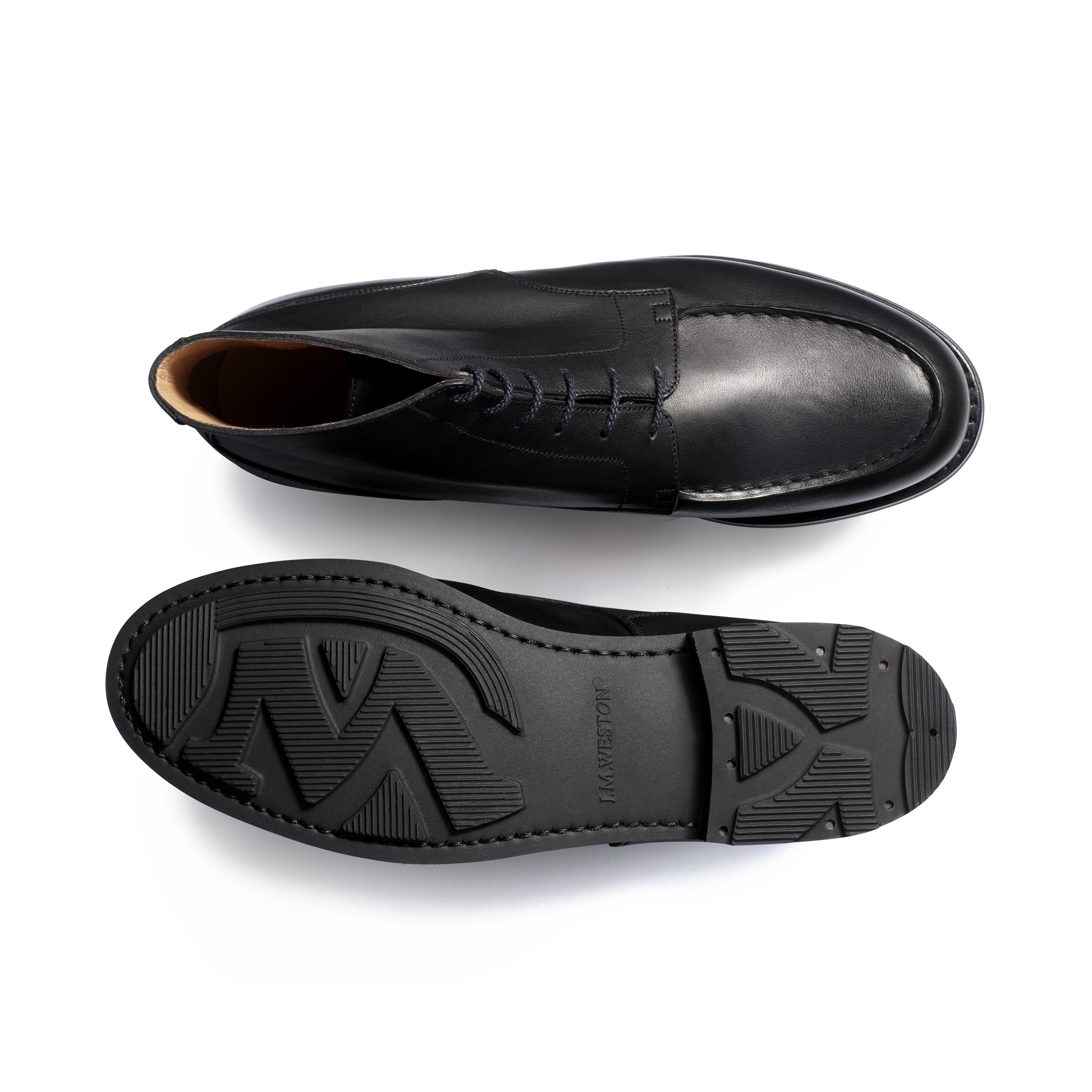 Men's Black Leather High Golf Derby | J.M. Weston Men's Black Leather High Golf Derby | J.M. Weston