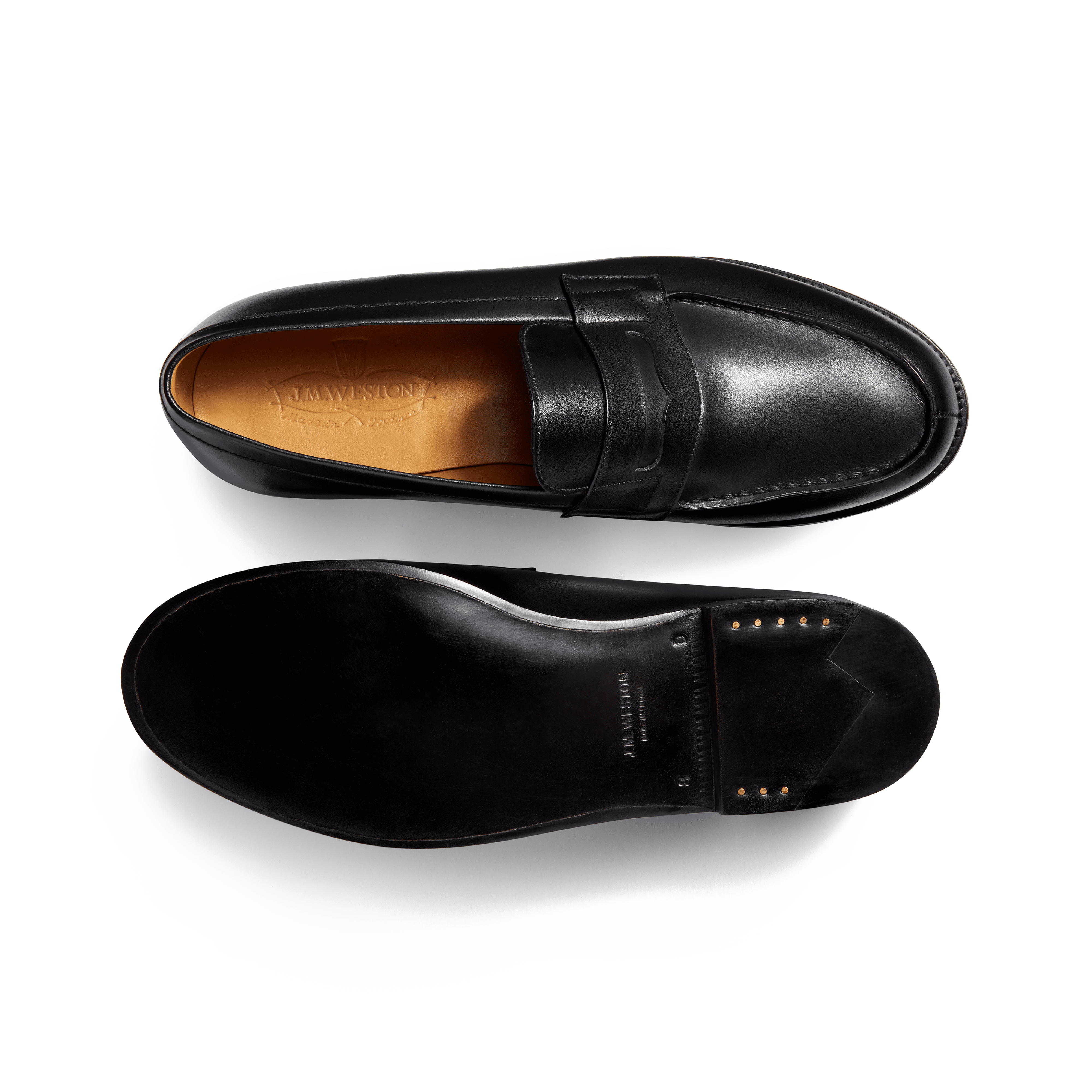 Men's Black Leather 180 Loafer | J.M. Weston Men's Black Leather 180 Loafer | J.M. Weston