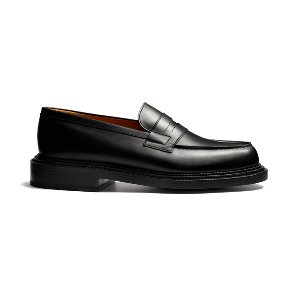 Men's Black Leather Triple Sole 180 Loafer – Weston