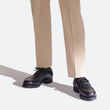 Derby bateau [homme cuir veau lisse noir]