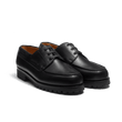 Derby bateau [homme cuir veau lisse noir]