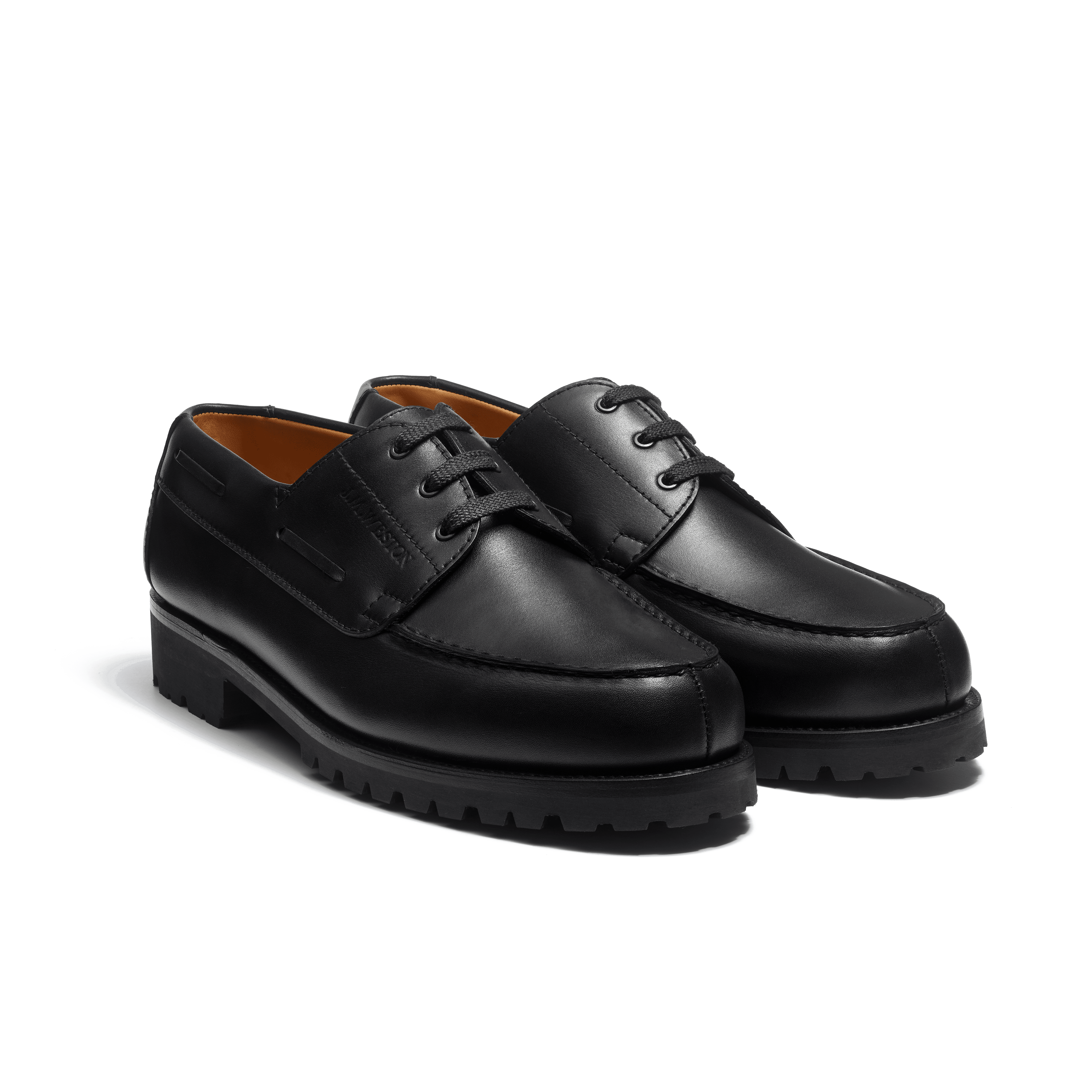 Men's Black Leather Deck Derby | J.M. Weston Men's Black Leather Deck Derby | J.M. Weston
