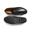 Derby bateau [homme cuir veau lisse noir]