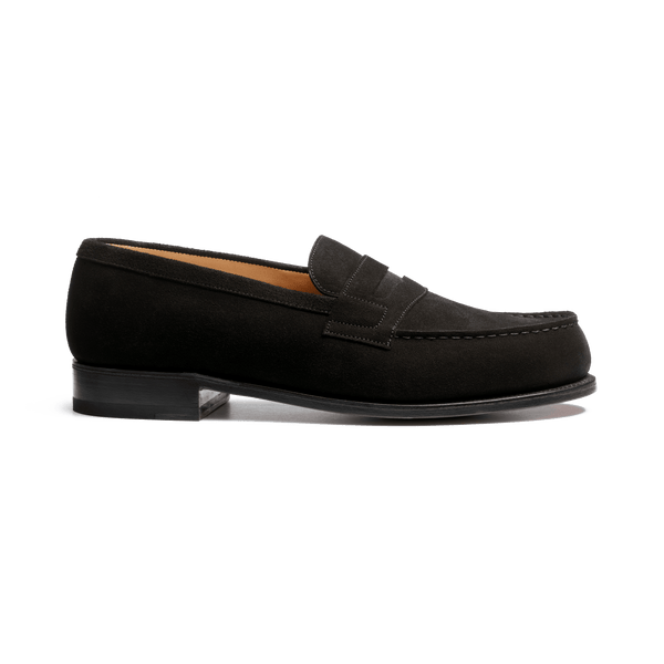 Men's Black Suede 180 Loafer – J.M. Weston