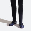 Mocassin 180 [homme cuir lisse noir et bleu océan]