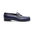 Mocassin 180 [homme cuir lisse noir et bleu océan]
