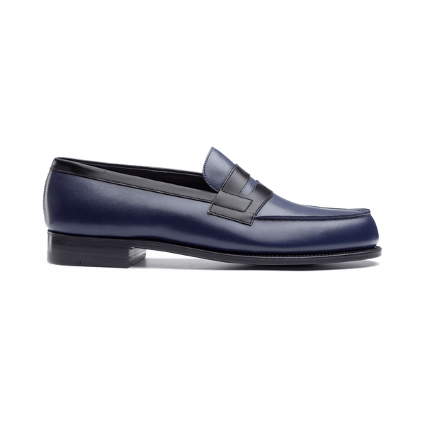 Men's Black & Ocean Blue boxcalf 180 Loafer – J.M. Weston Men's Black & Ocean Blue boxcalf 180 Loafer – J.M. Weston