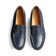 Mocassin 180 [homme cuir lisse bleu marine essentiel]