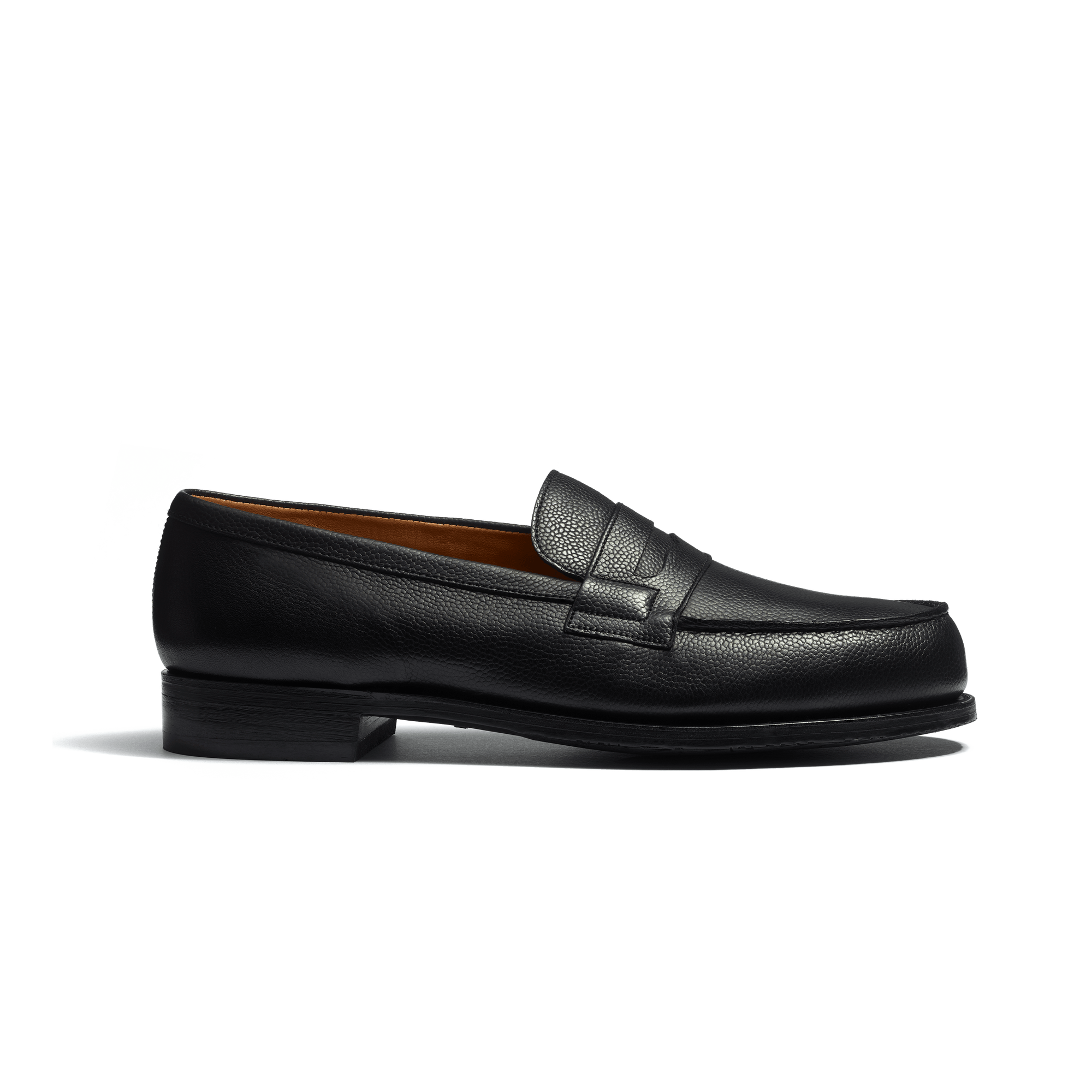 180 Loafer [Men Black caviar grain calfskin]