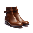 Bottine Jodhpur [homme cuir lisse marron]