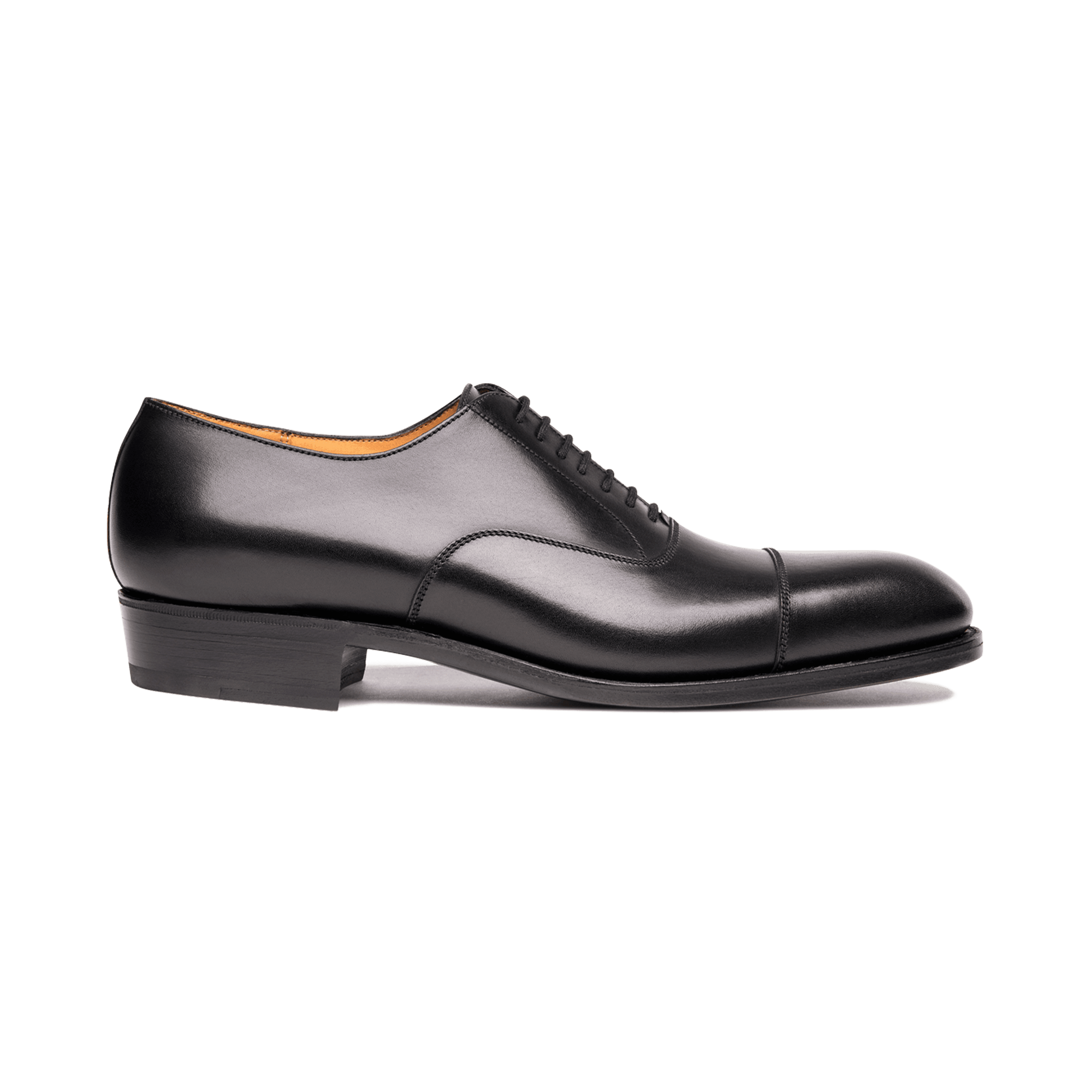Richelieu bout droit [Homme cuir lisse noir savile]