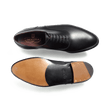 Richelieu à empiècements [Homme cuir lisse noir]