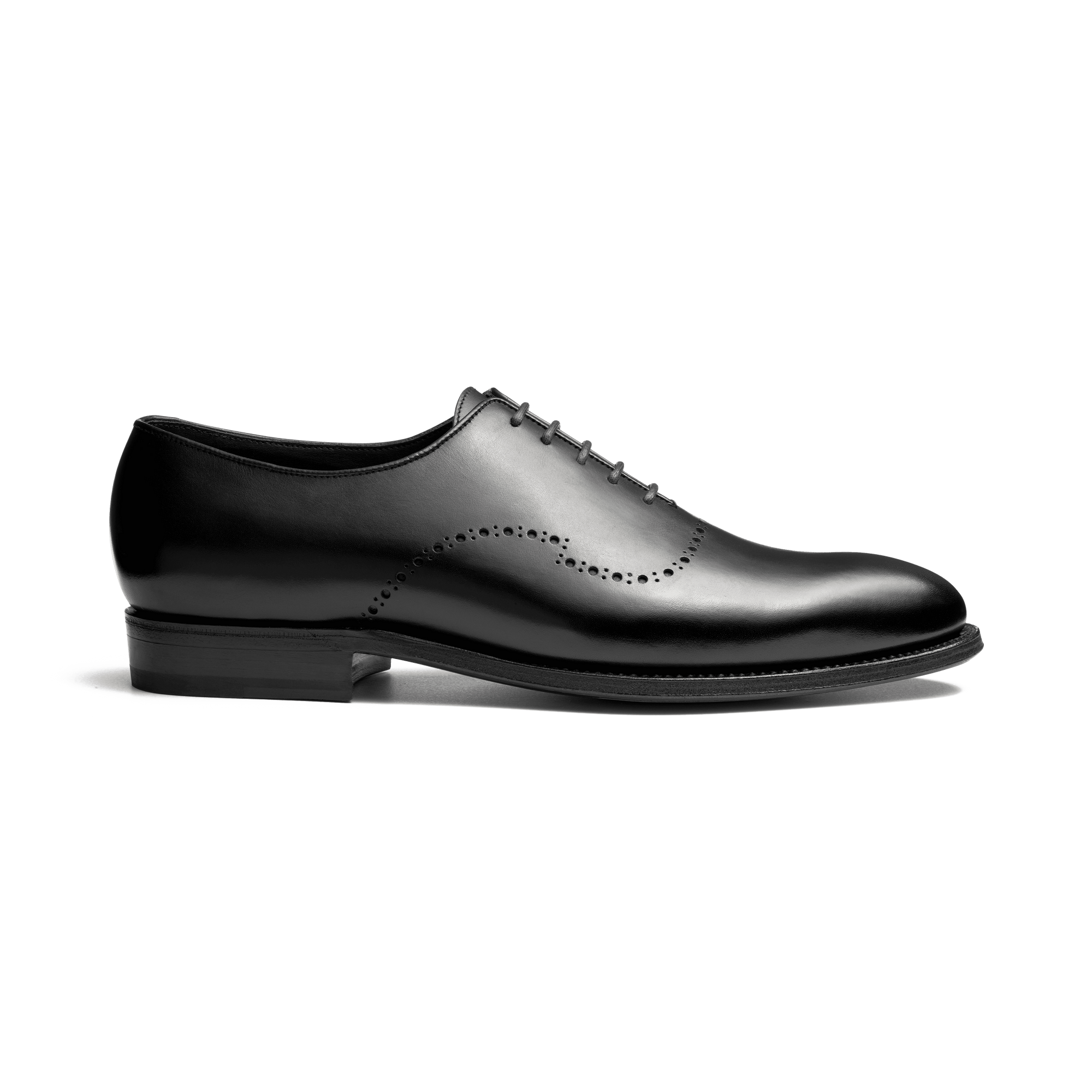Remi One Cut Oxford Shoe With Perforations[Men Black boxcalf]