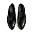 Richelieu Edouard semelle gomme [Homme cuir lisse noir]