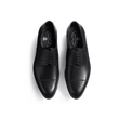 Derby West [homme cuir lisse noir]
