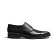 Derby West [homme cuir lisse noir]