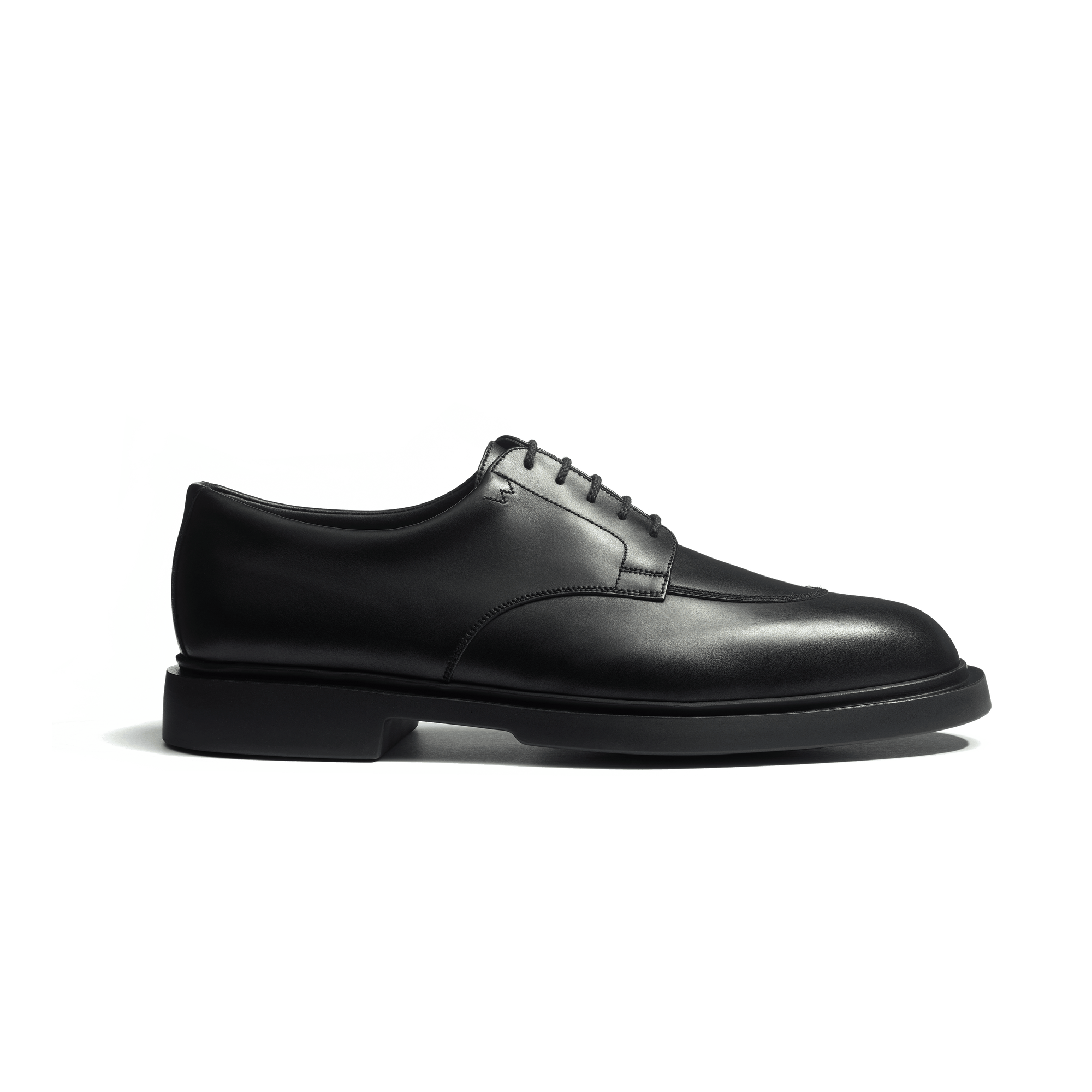 Walker Half-Hunt Derby[Men Black soft calfskin]