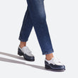 Golf Derby[Women Blue and White boxcalf]