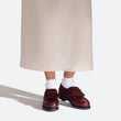 Derby Golf [femme cuir lisse bordeaux toucan]