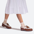 Derby Golf [femme cuir lisse marron bergeronnette]
