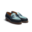 Mocassin 180 [femme cuir veau box camaïeu de bleu]