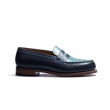 Mocassin 180 [femme cuir veau box camaïeu de bleu]
