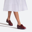 Mocassin 180 [femme cuir lisse bordeaux toucan]