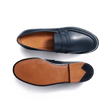 Mocassin 180 [femme cuir lisse bleu]