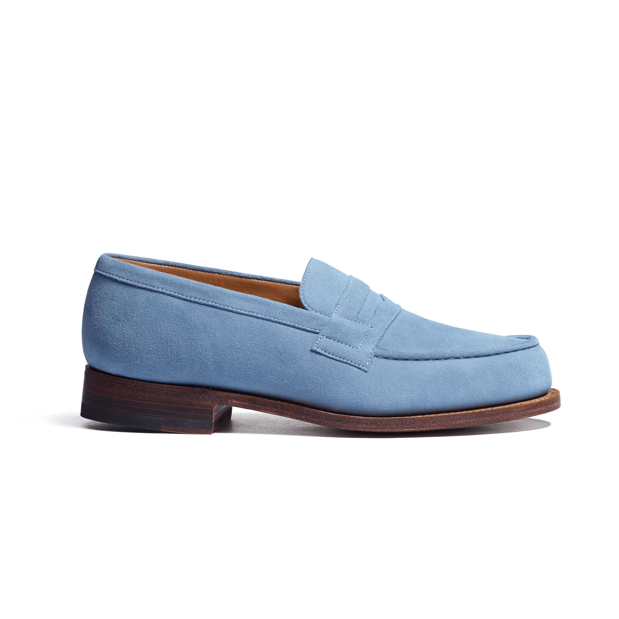 180 Loafer[Women Light blue suede goatskin]