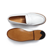 Mocassin 180 [femme cuir lisse blanc]