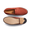 Mocassin 180 [femme velours orange terra cotta]