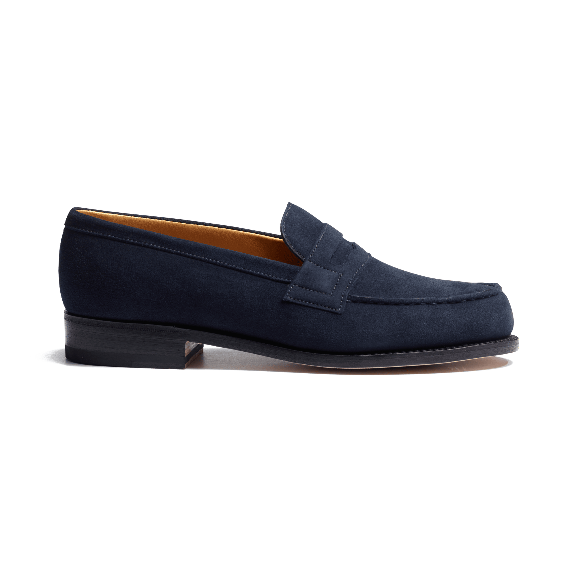 180 Loafer[Women Navy blue suede goatskin]