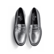 Mocassin 180 [femme cuir grainé argent]