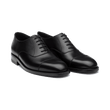 Richelieu bout droit [Femme cuir lisse noir]