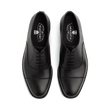 Richelieu bout droit [Femme cuir lisse noir]