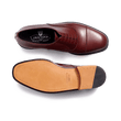 Cap Toe Oxford Shoe[Women Burgundy soft calfskin]
