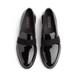 Mocassin smoking [femme cuir vernis noir]