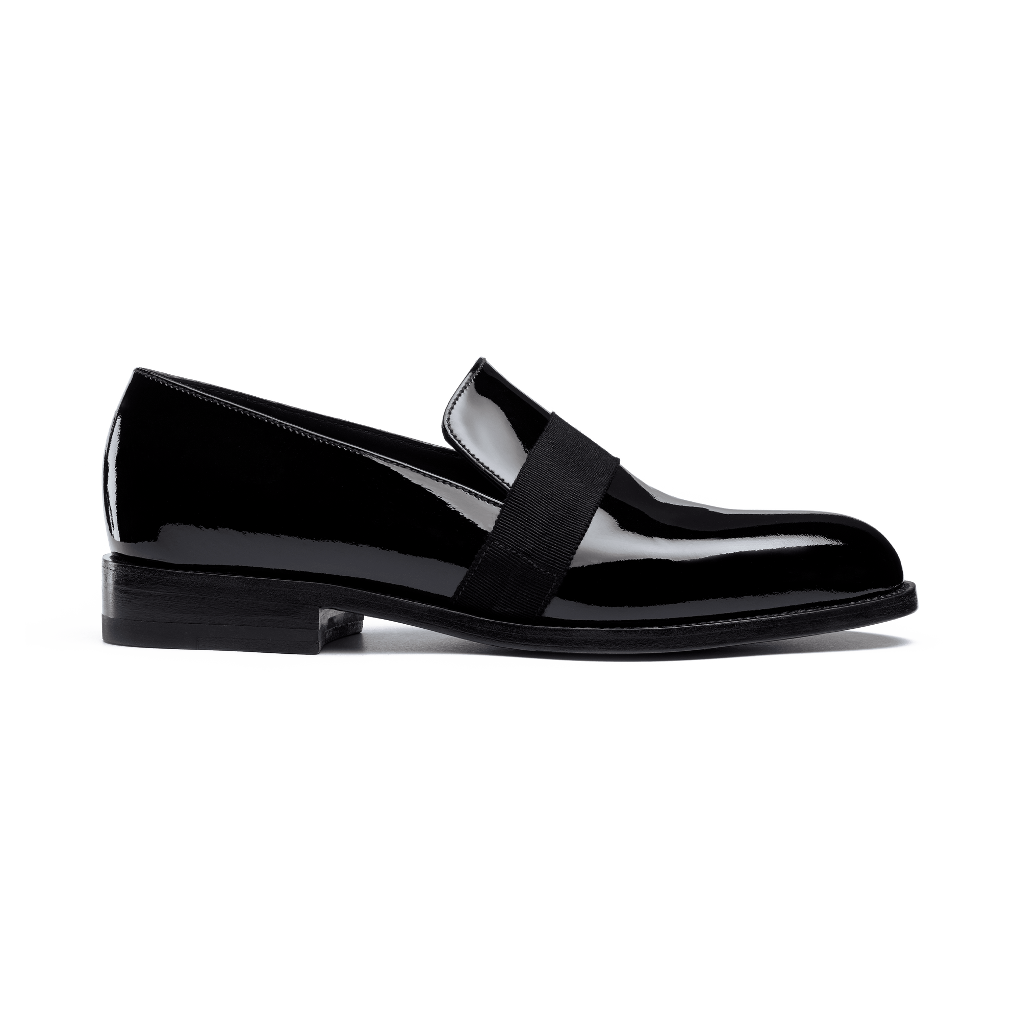 Tuxedo Loafer [Women Black patent calfskin]