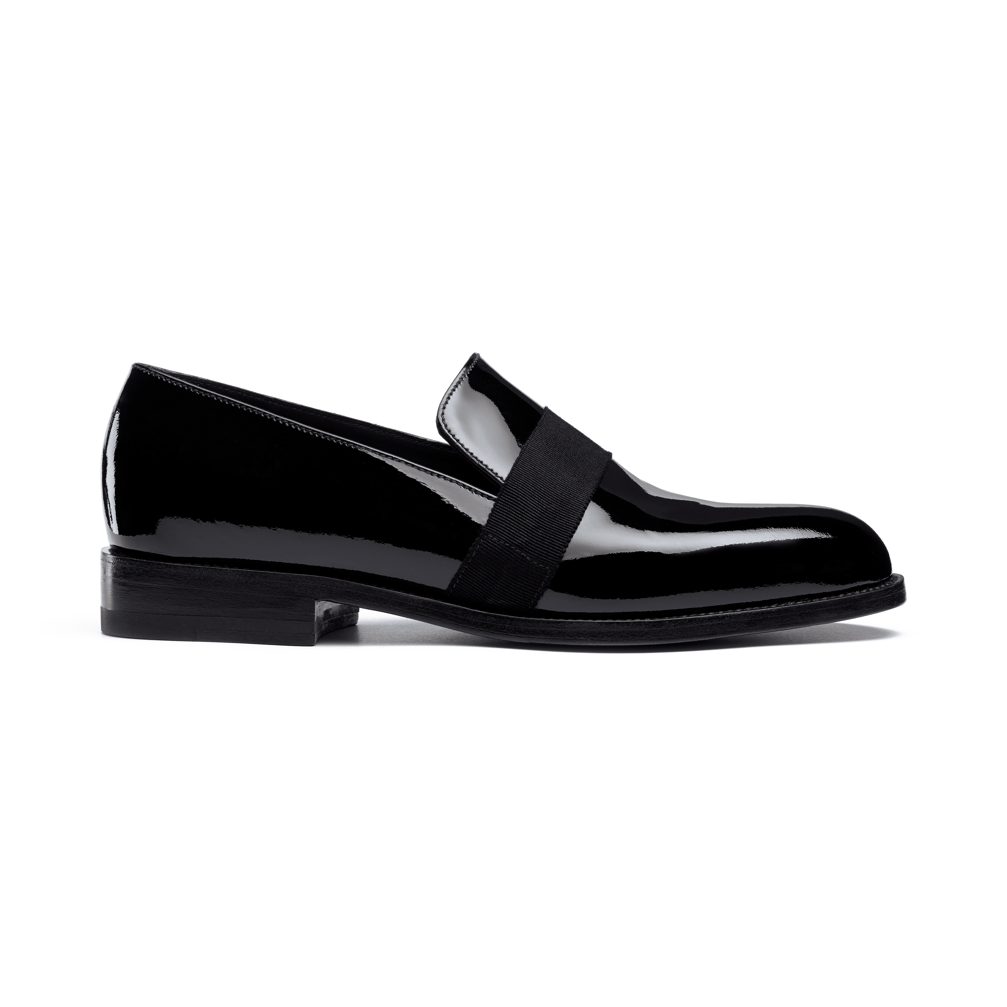 Women's Black Patent Leather Tuxedo Loafer