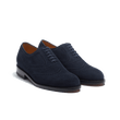 Richelieu cycliste fleuri [femme cuir chèvre velours marine]