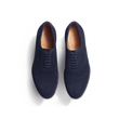 Richelieu cycliste fleuri [femme cuir chèvre velours marine]