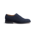Richelieu cycliste fleuri [femme cuir chèvre velours marine]