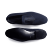 Mocassin Albi avec Blason [homme velours bleu marine]